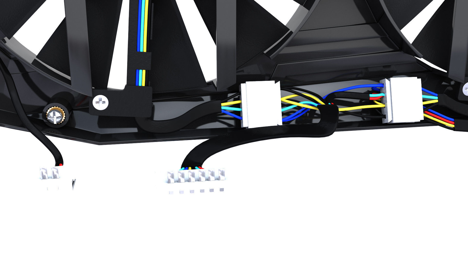 Asus Strix GTX 980 Ti Bonus SLI bridges 3D model_13