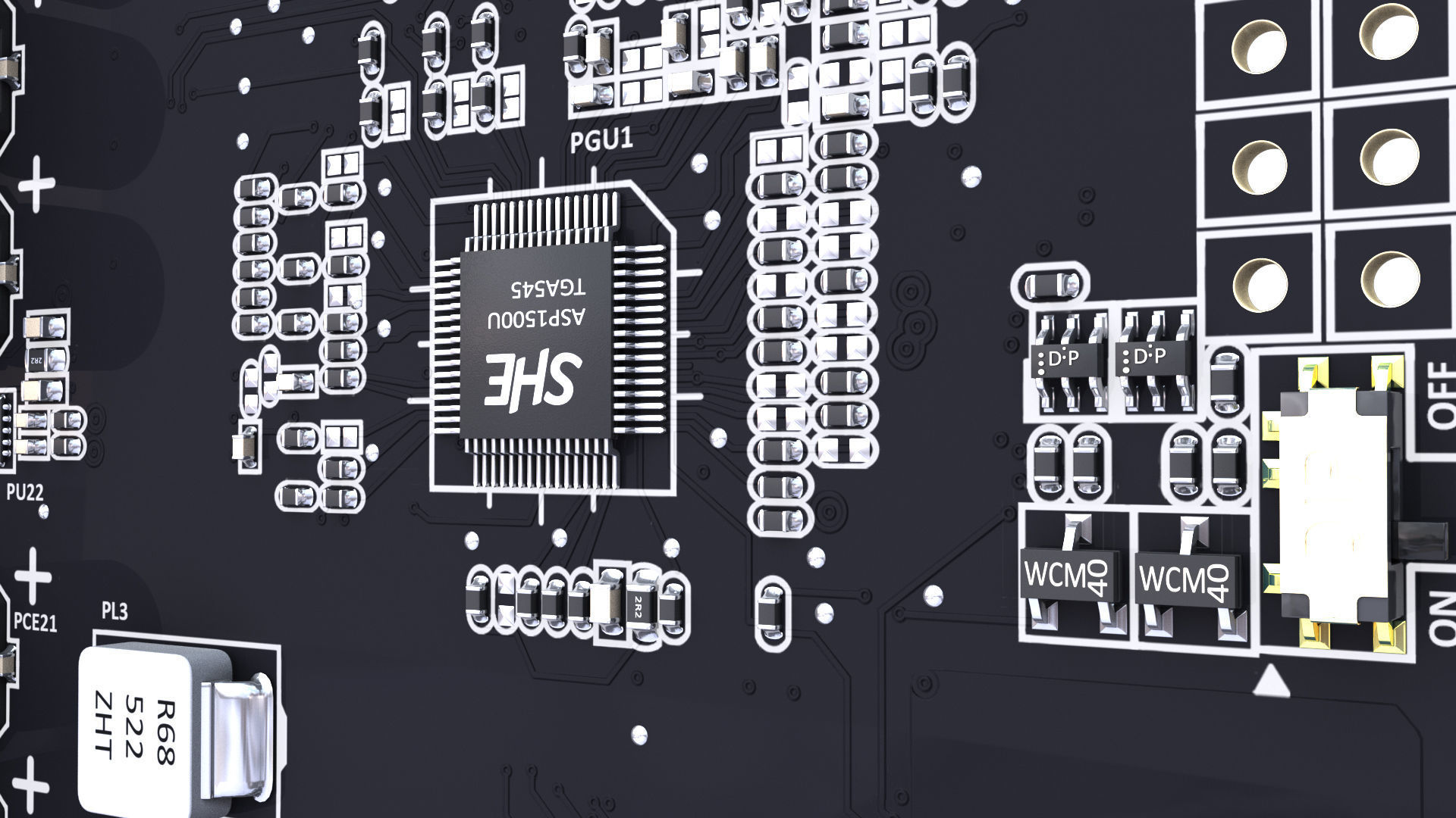 Asus Strix GTX 980 Ti Bonus SLI bridges 3D model_20