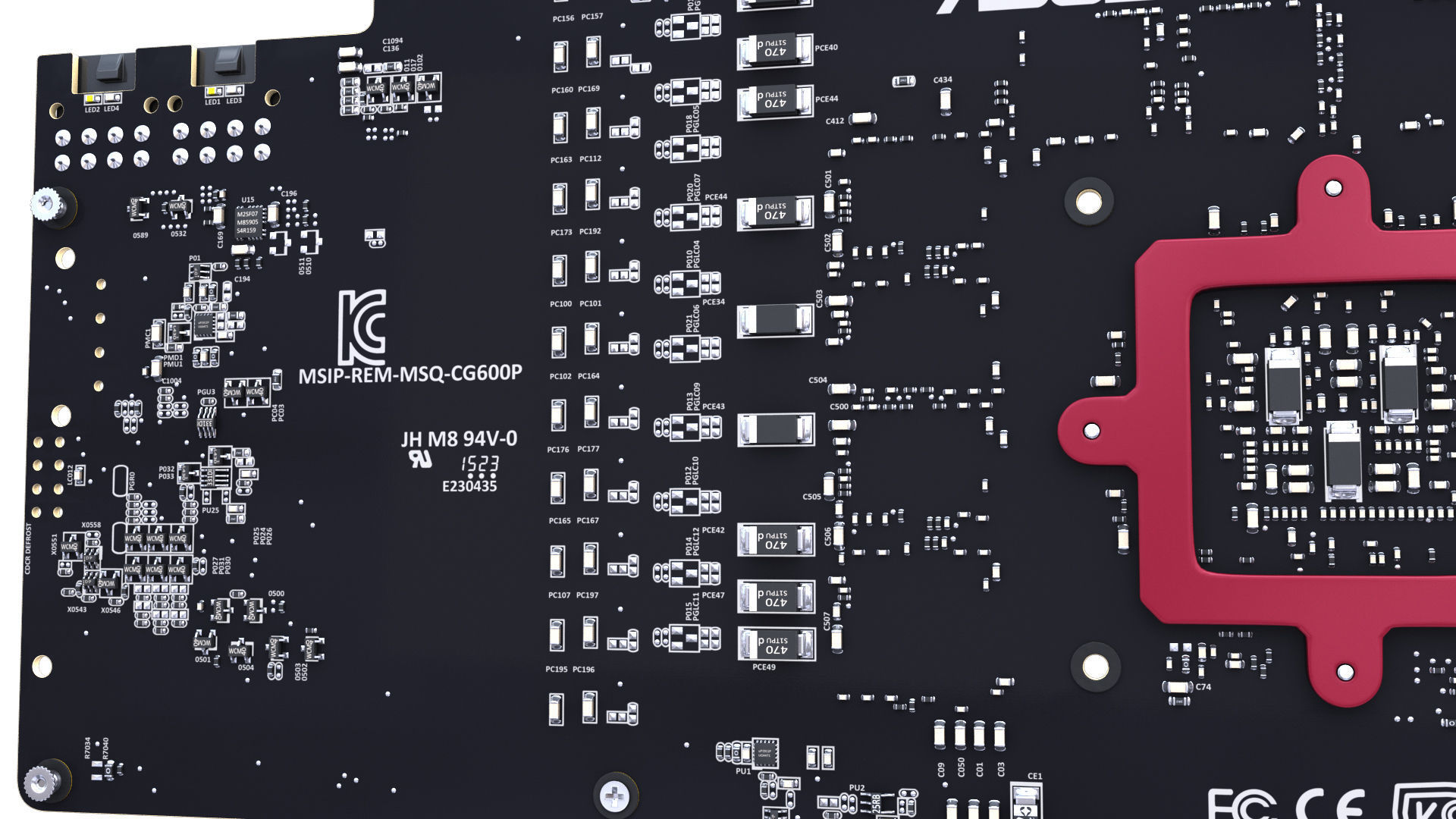 Asus Strix GTX 980 Ti Bonus SLI bridges 3D model_22