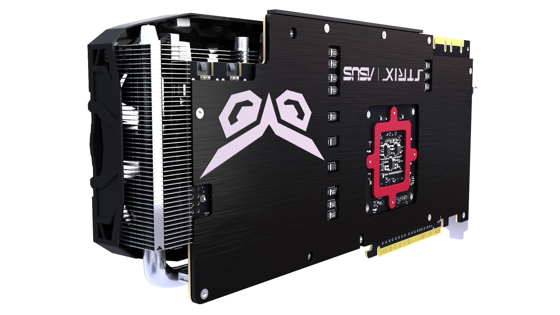 Asus Strix GTX 980 Ti Bonus SLI bridges 3D model_7
