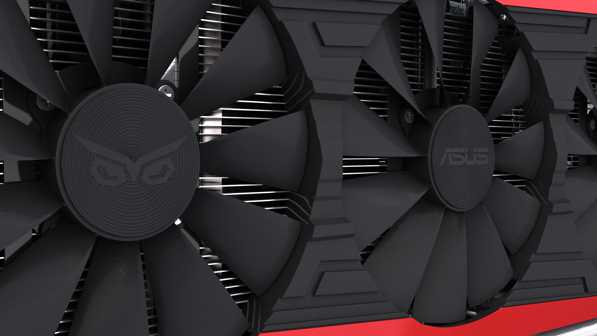 Asus Strix GTX 980 Ti Bonus SLI bridges 3D model_10