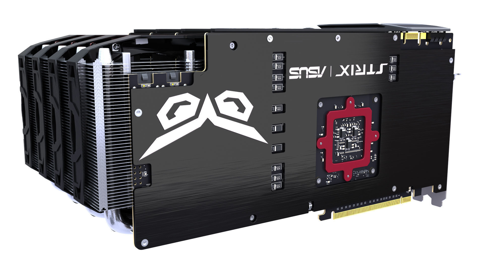 Asus Strix GTX 980 Ti Bonus SLI bridges 3D model_32