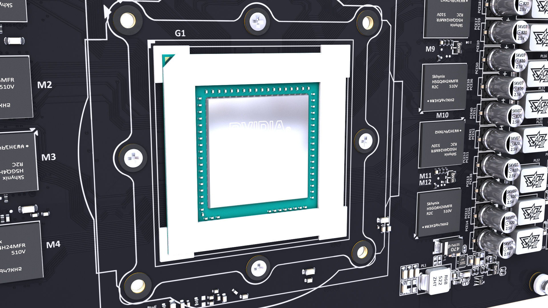 Asus Strix GTX 980 Ti Bonus SLI bridges 3D model_19