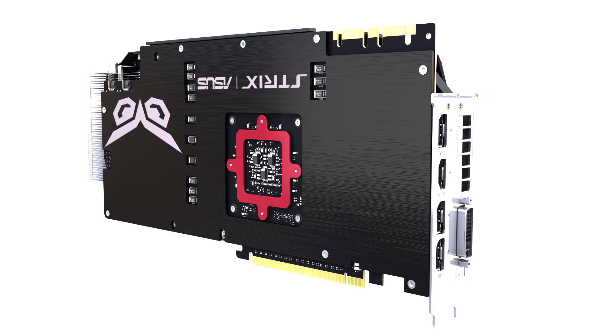 Asus Strix GTX 980 Ti Bonus SLI bridges 3D model_8