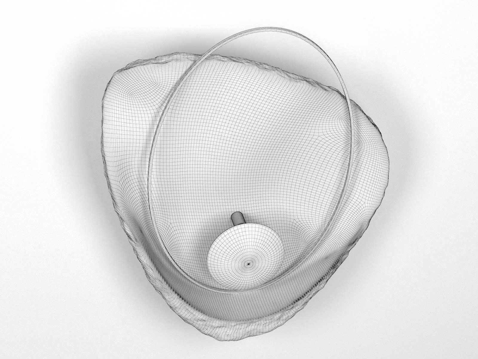 Pearl Wall Lamp 3D model_1