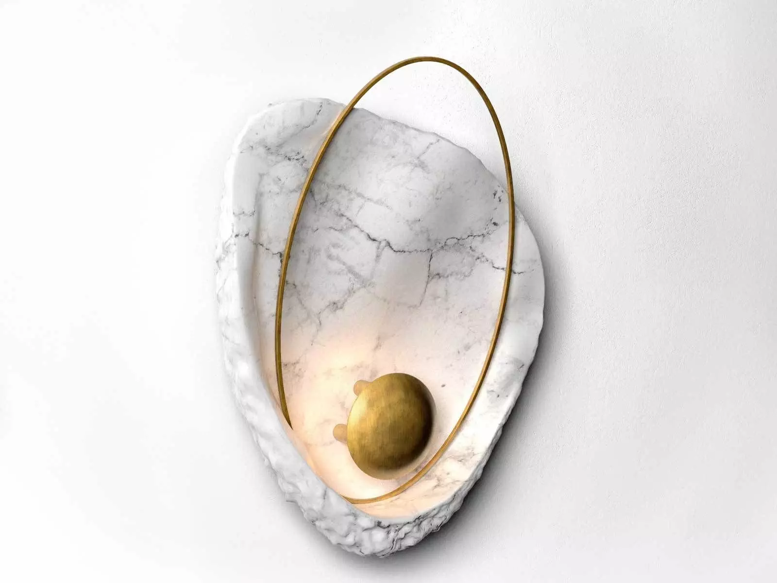 Pearl Wall Lamp 3D model_0