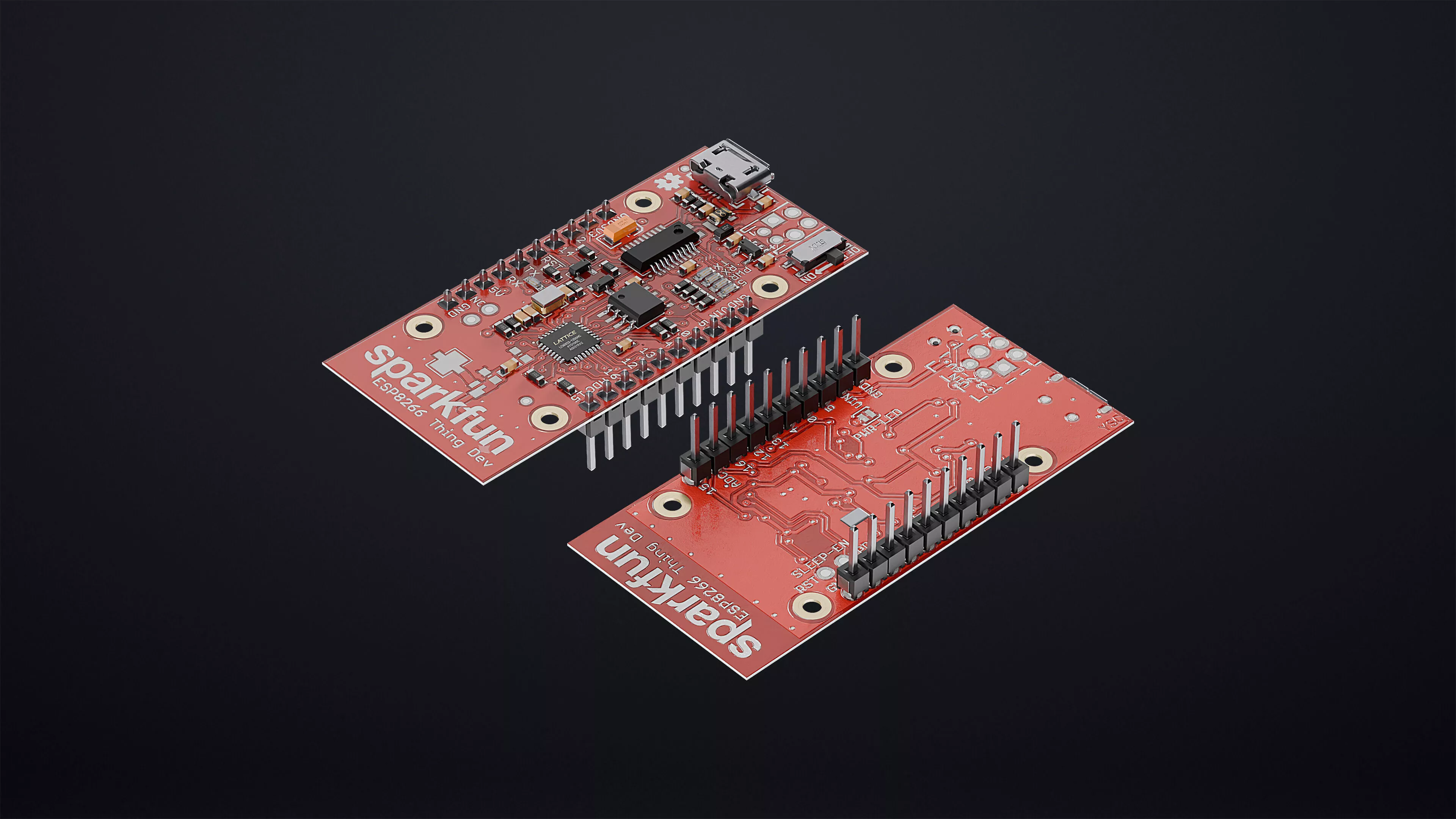 SparkFun ESP8266 Thing Development Board WiFi Module 3D model