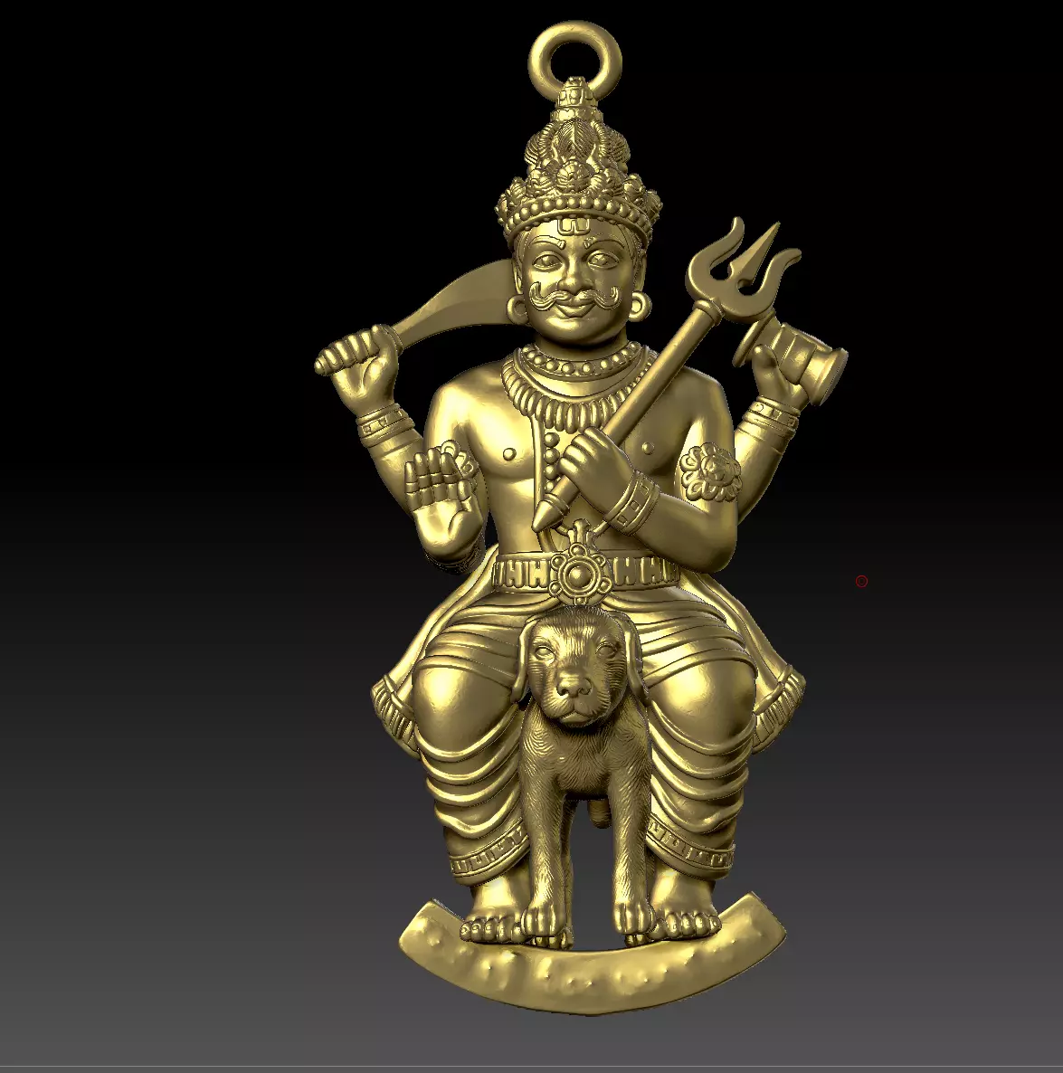 Sacred Deity Medallion Series STL 3D print model