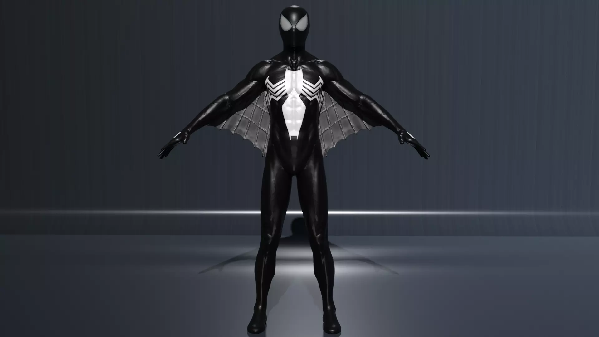 SpiderMan Classic Black Suit 3D Model 3D model