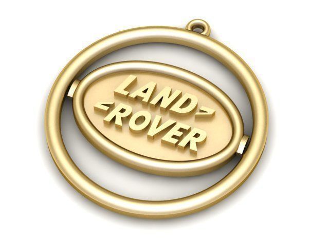 Trinket gold land rover badge 3D print model