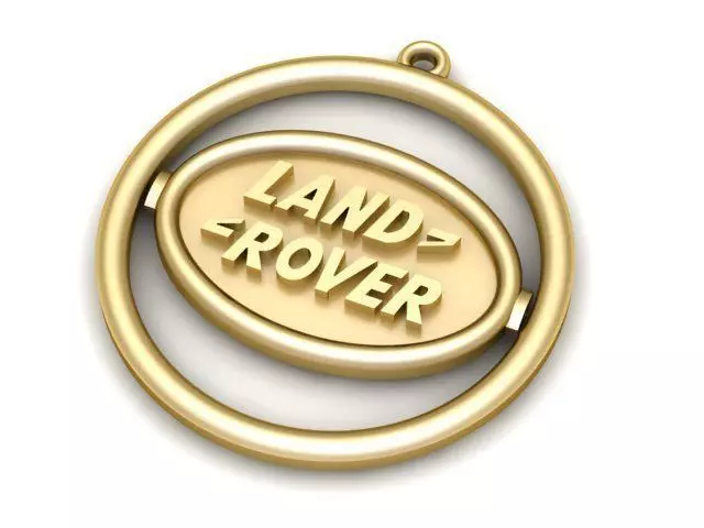 Trinket gold land rover badge 3D print model