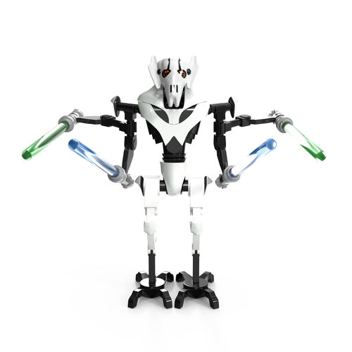 LEGO General Grievous High and Low Poly Low-poly 3D model