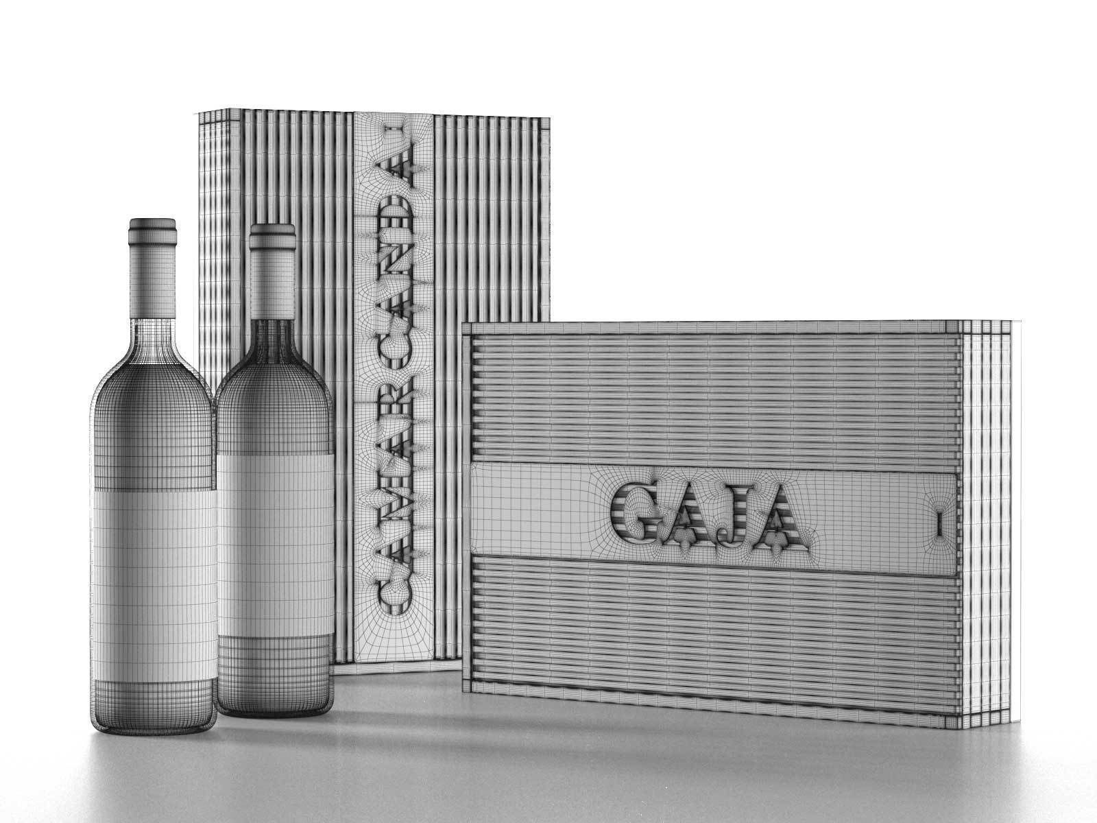 Wine and Gaja Boxes 3D model_1