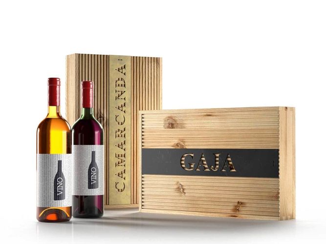 Wine and Gaja Boxes 3D model