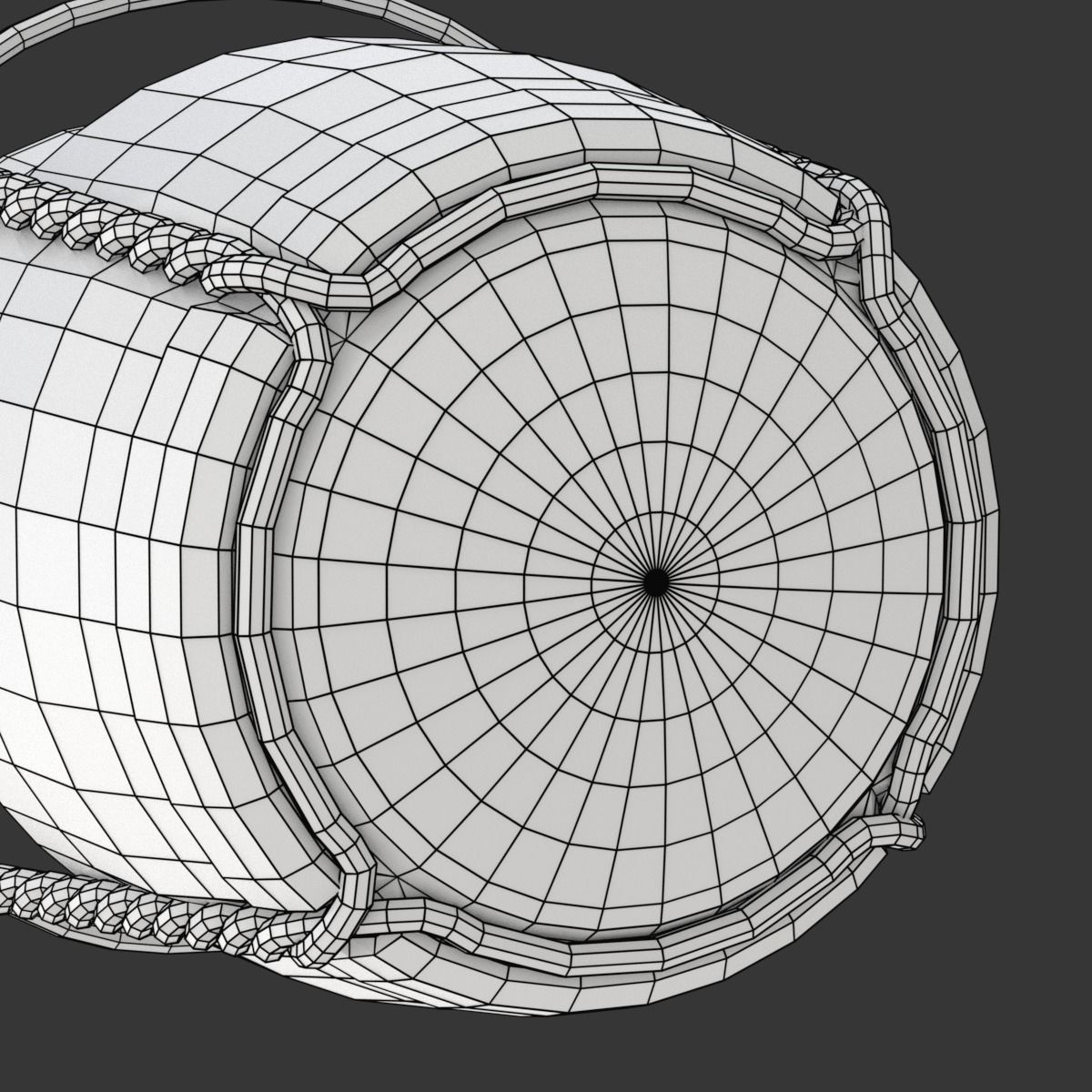 Champagne Cork 3D model_20