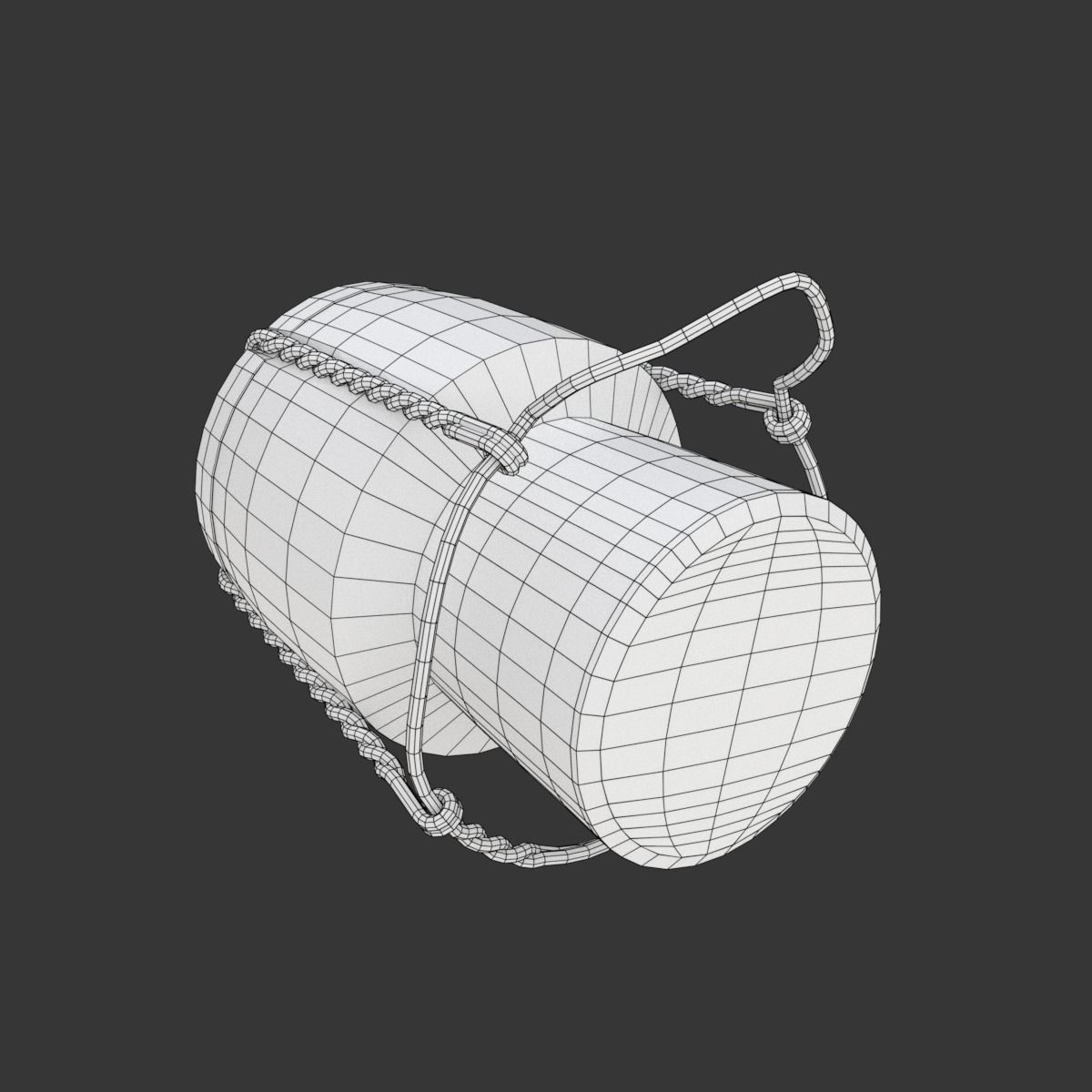 Champagne Cork 3D model_18