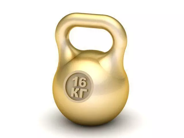 Trinket golden kettlebell 3D print model