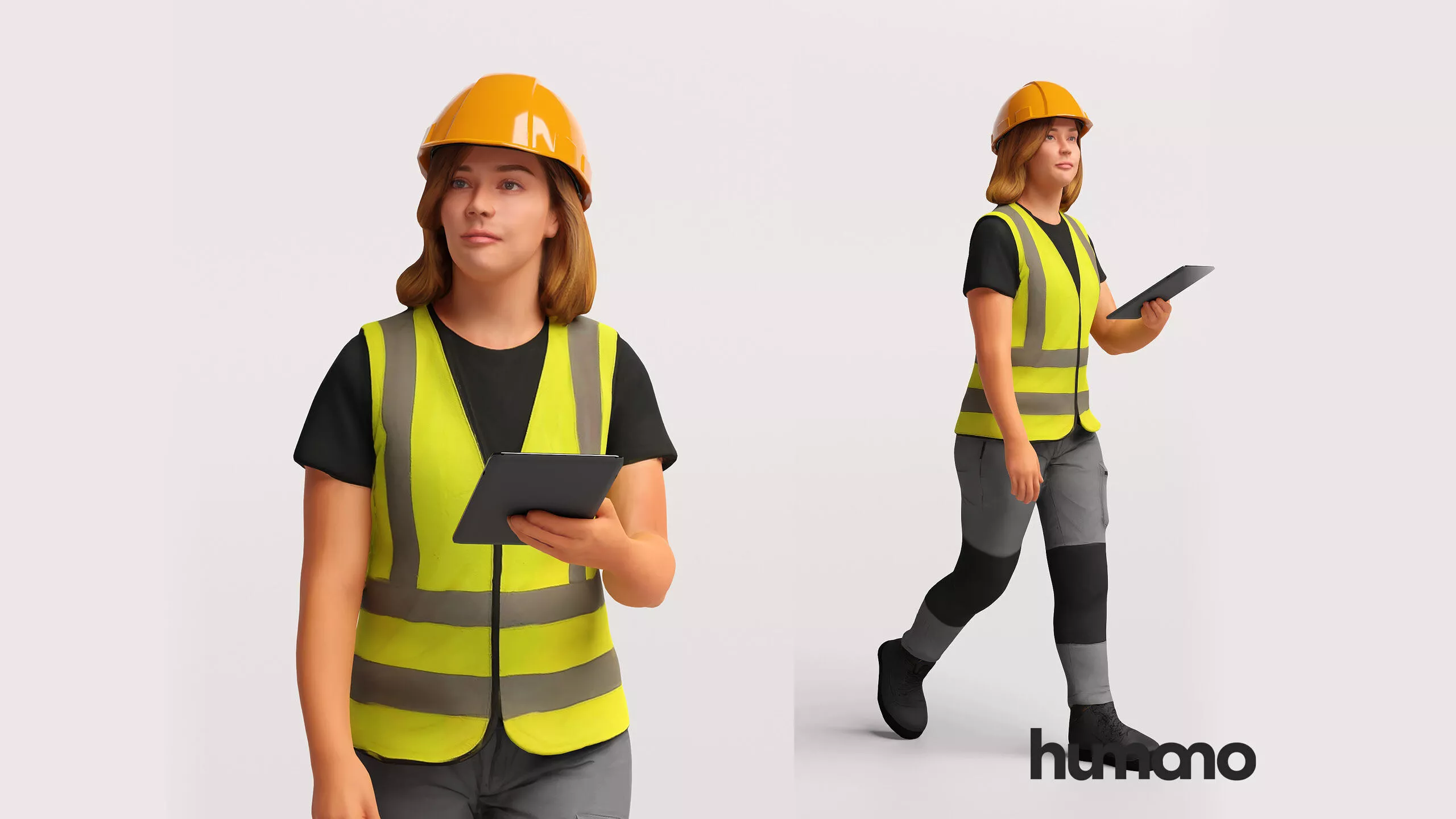 Humano Workwear Woman - Construction Worker - 2611-005 3D model