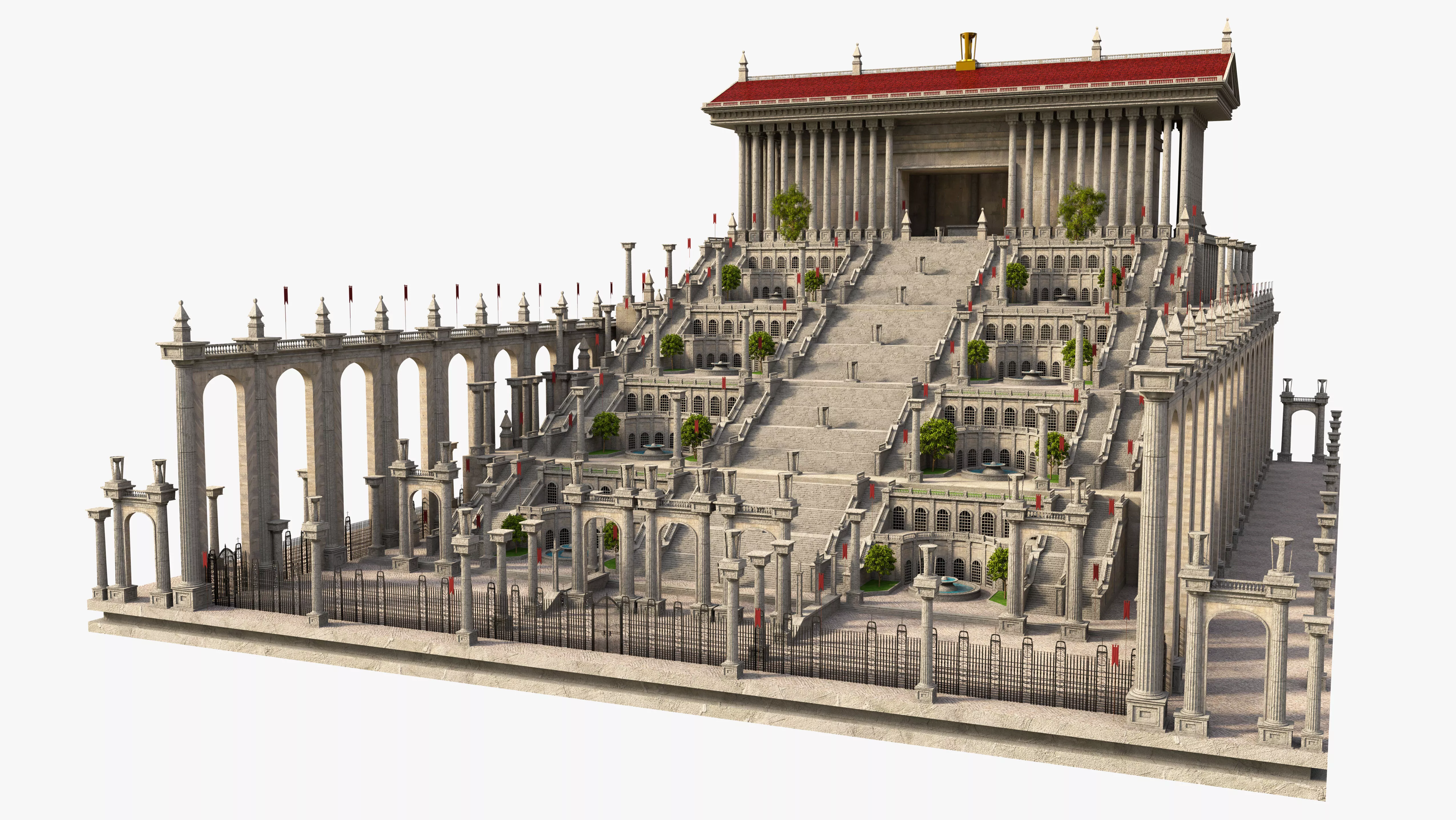 Temple of Artemis building 3D model