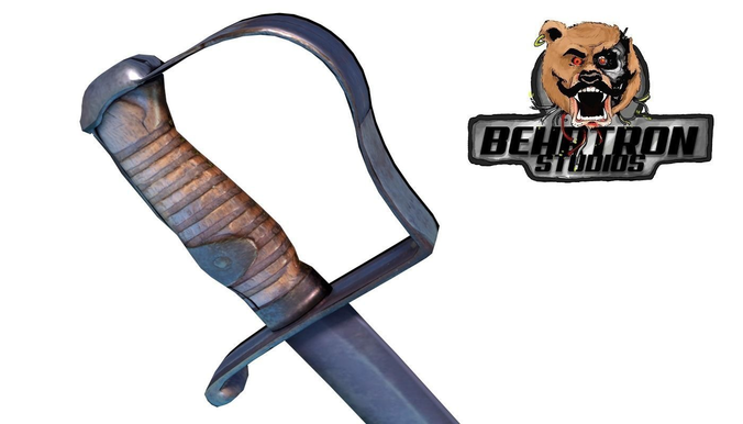 Light Cavalry Sabre British Short M1796 Historically Accurate Low-poly 3D model