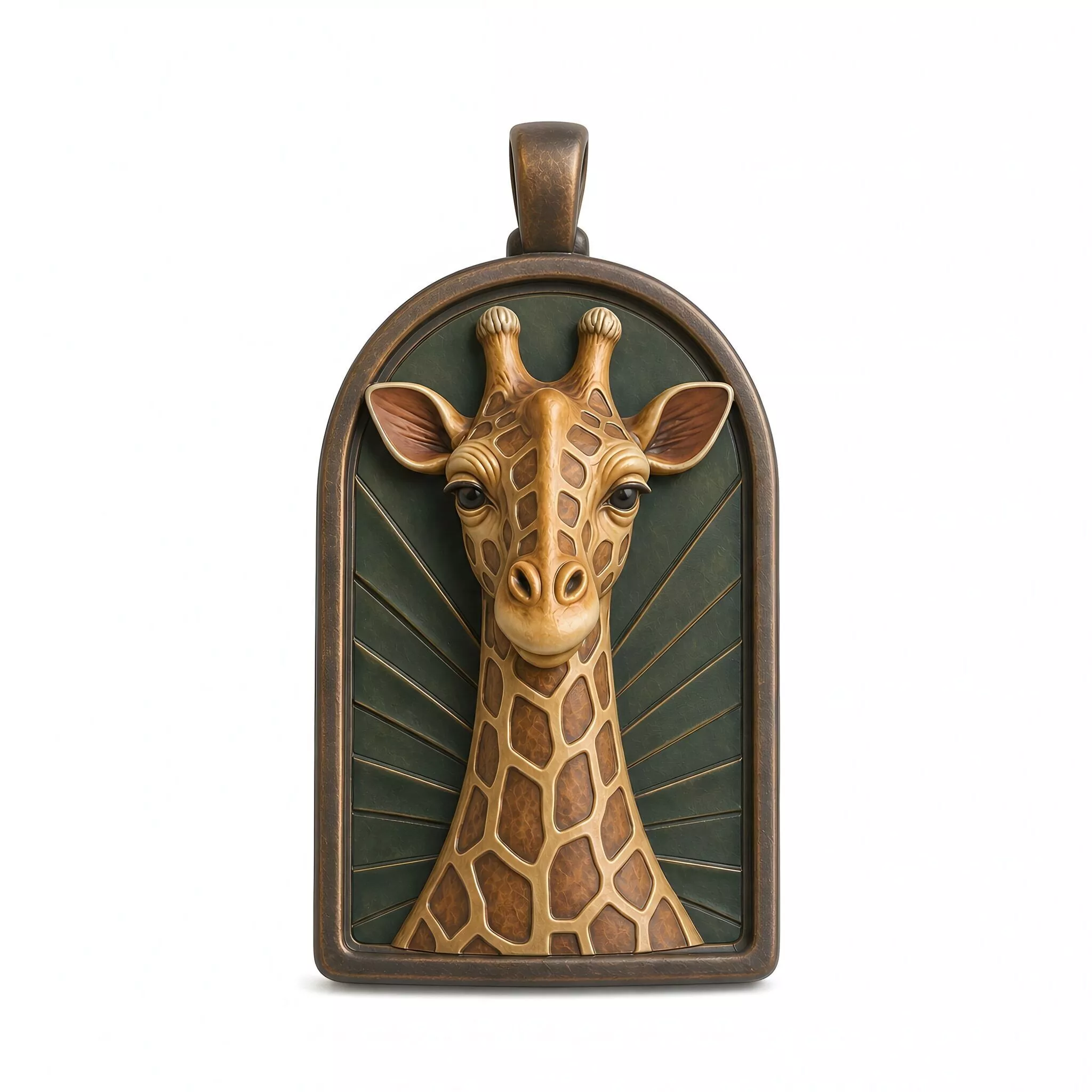 Giraffe Savanna 3D Printable Pendant 3D print model