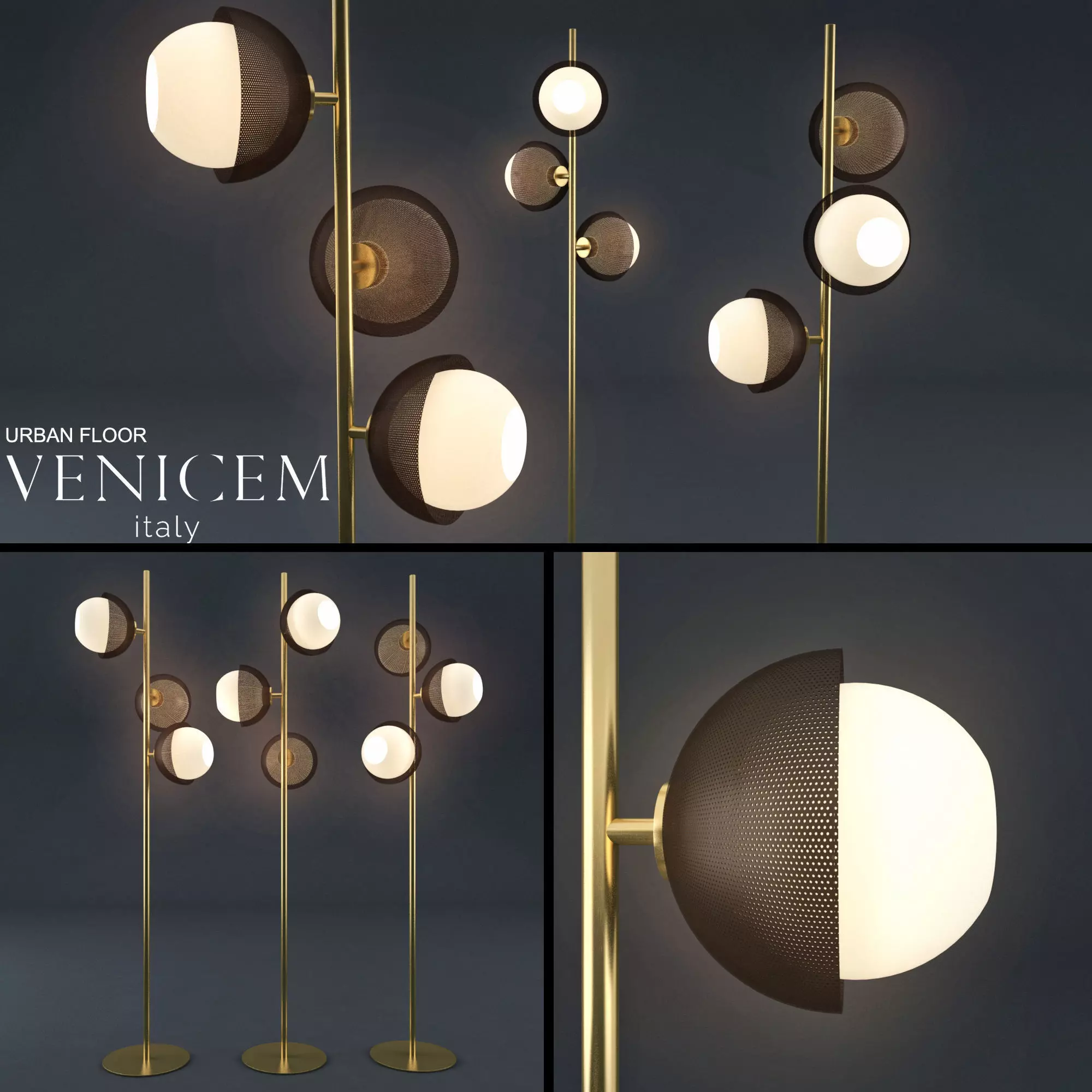 VeniceM urban floor lamp 3D model