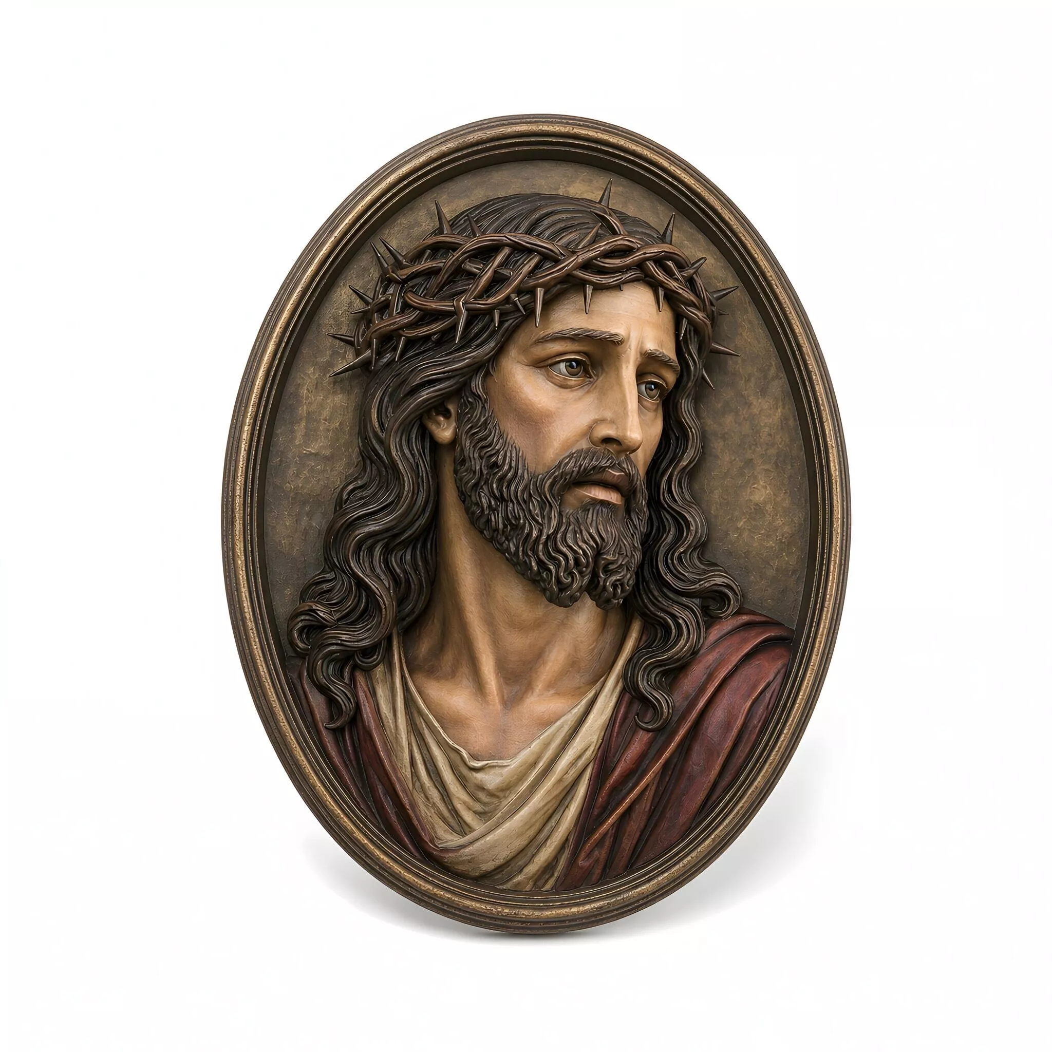 Christ Crown of Thorns 3D Printable Medal 3D print model