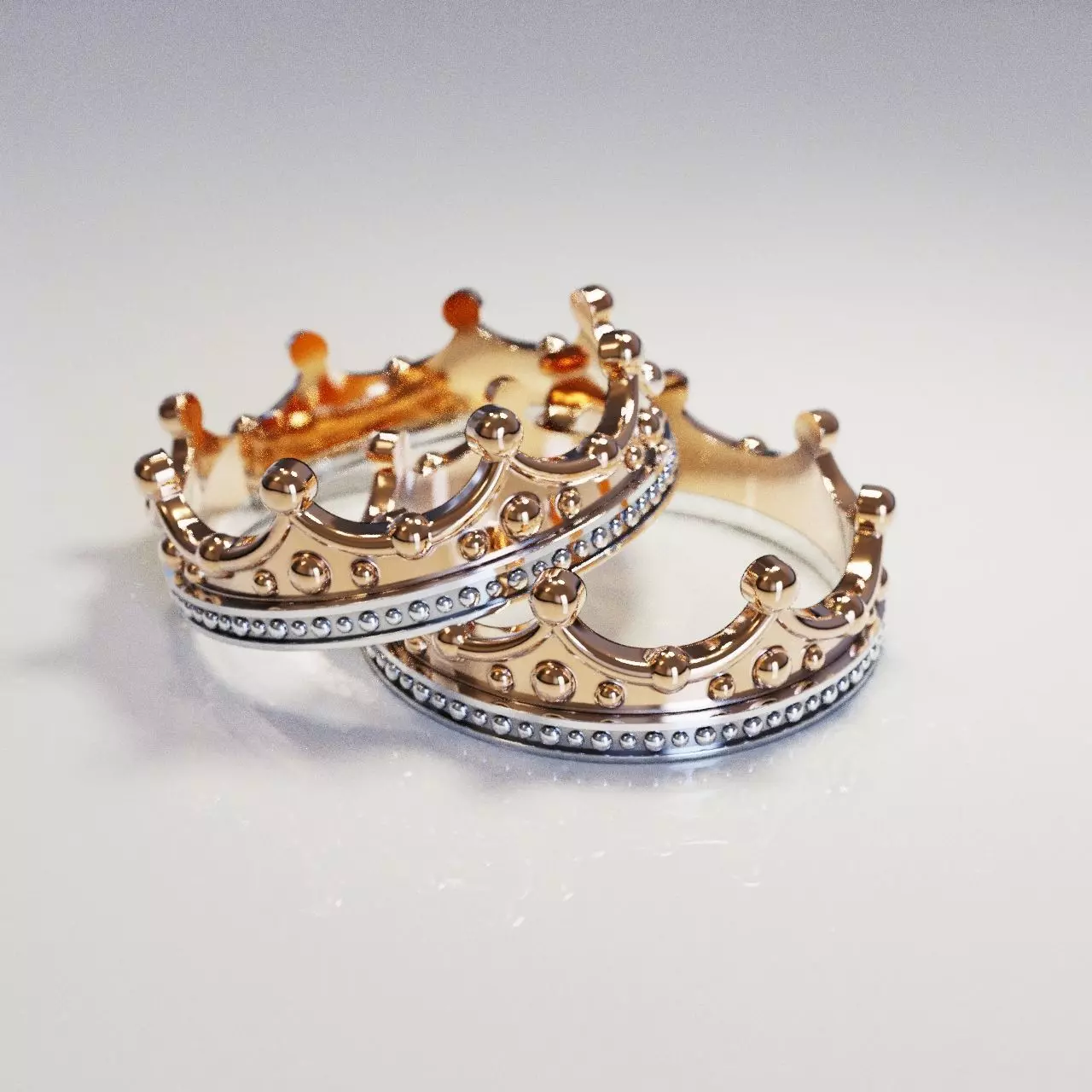 Ring crown 3D print model