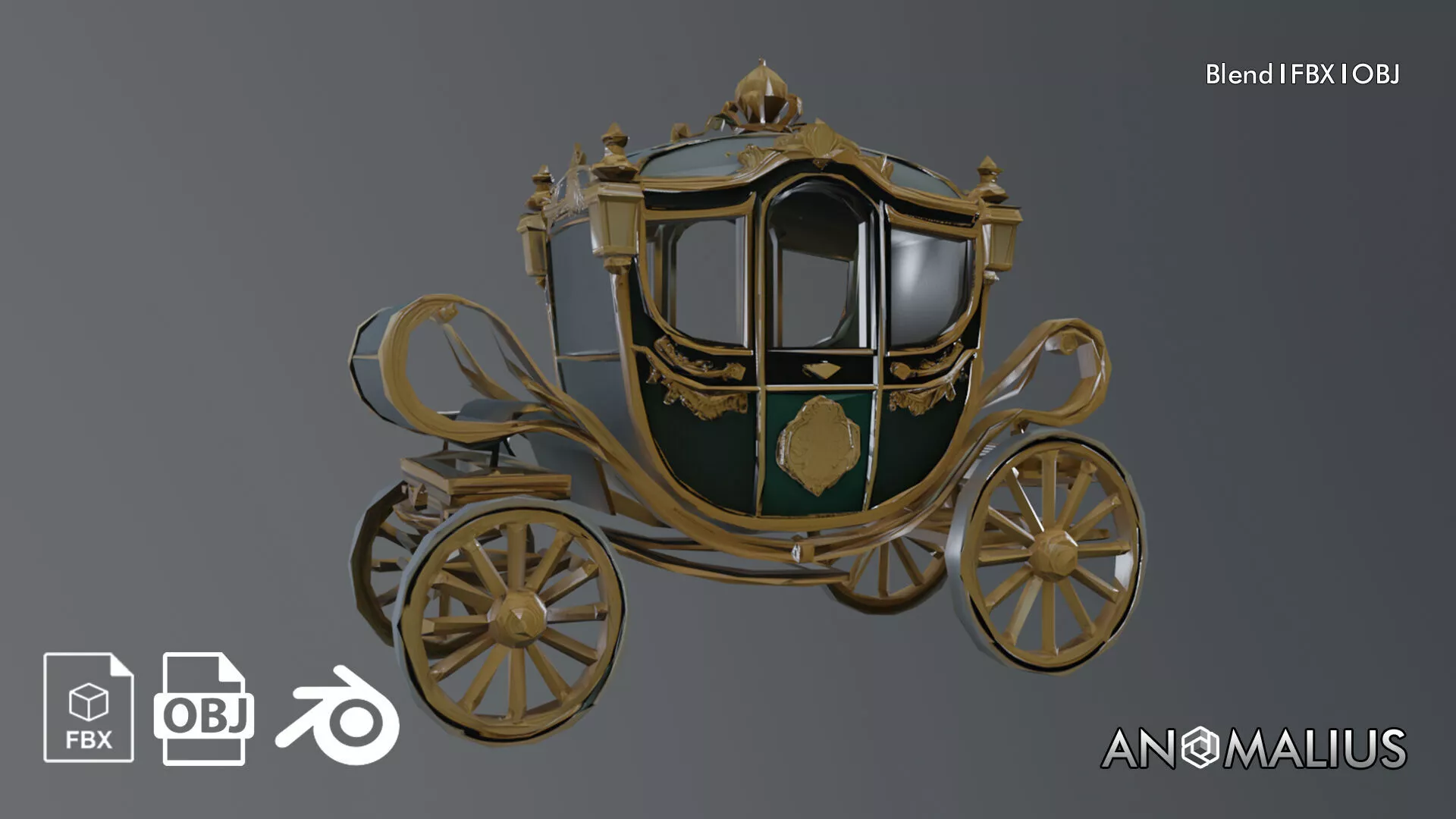 victorian carriage 3D model