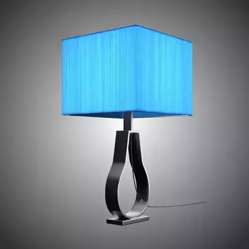 KlabbTable Lamp Blue Low-poly 3D model