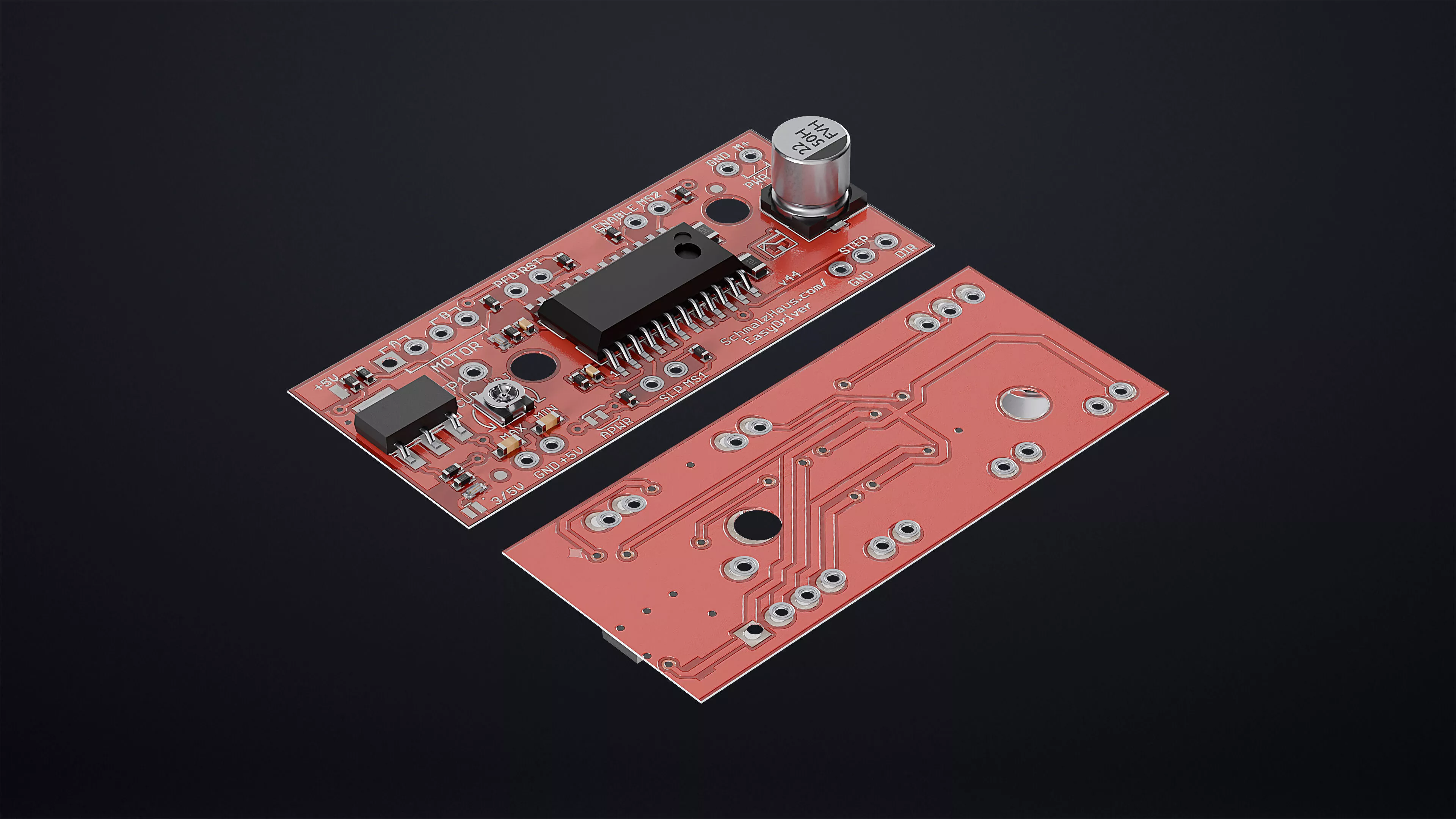 A3967 EasyDriver Stepper Motor Driver Module 3D model