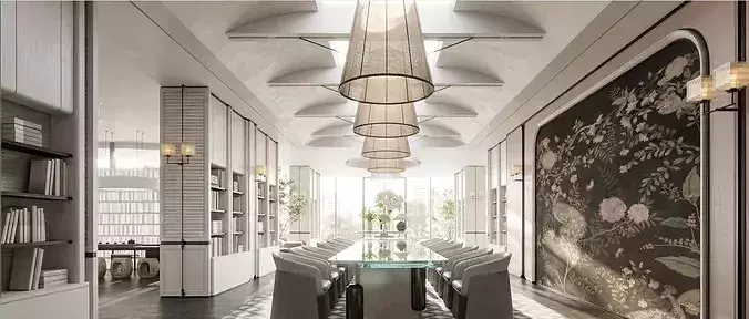 Restaurant Interior Design 3D model