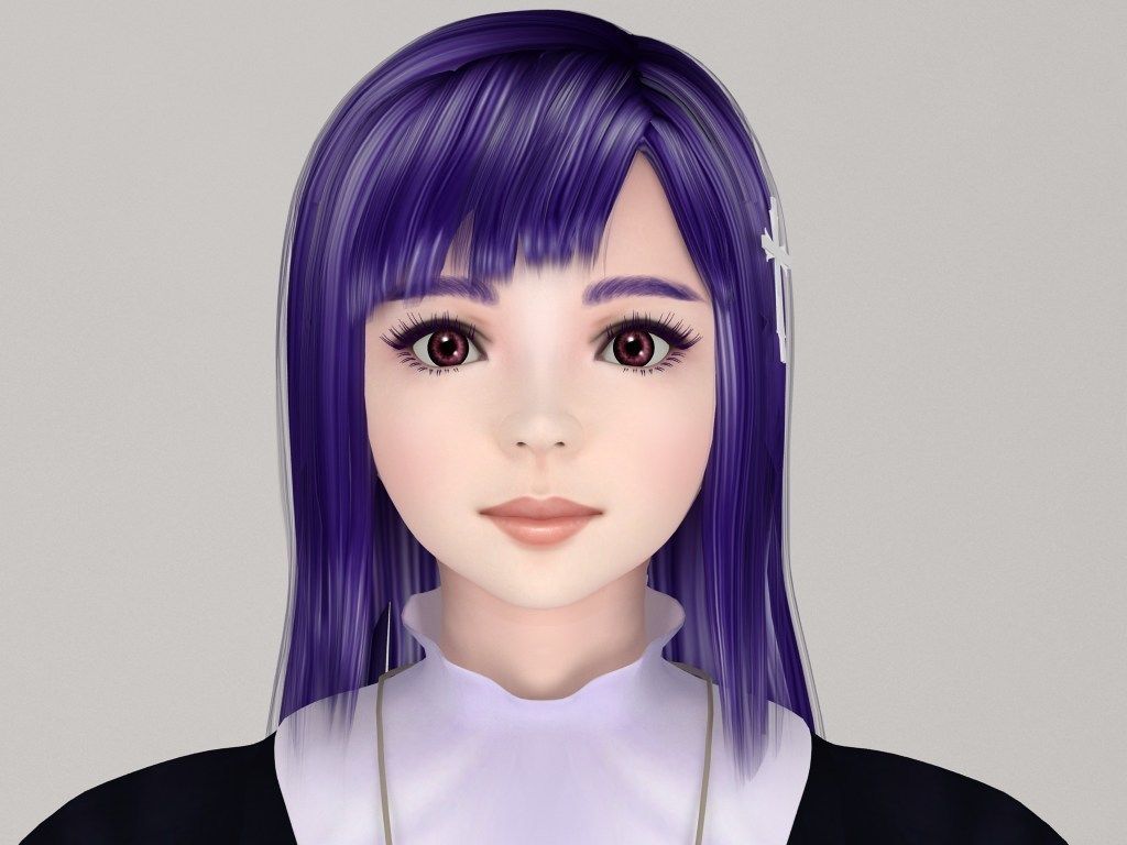 T pose rigged model of Zange with various outfit 3D model_2