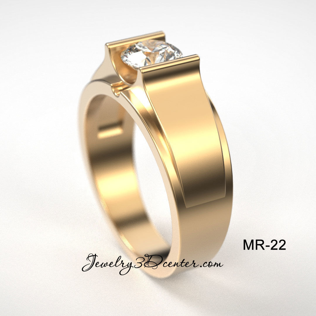 Men ring 3D print model_1