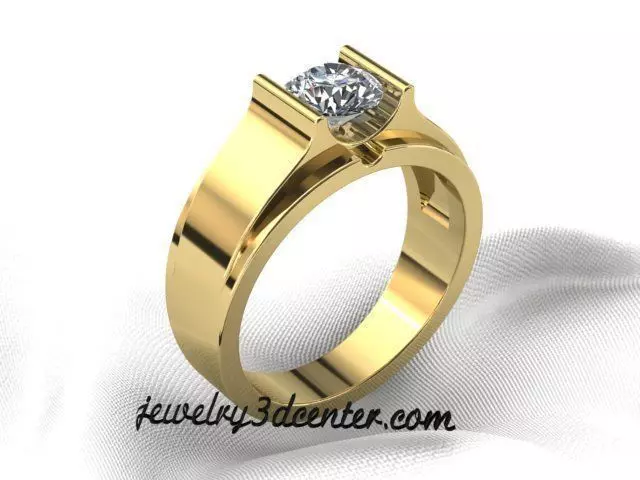 Men ring 3D print model_0