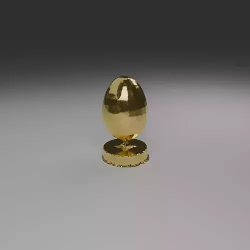 Decorative Textured Egg on round pedestal