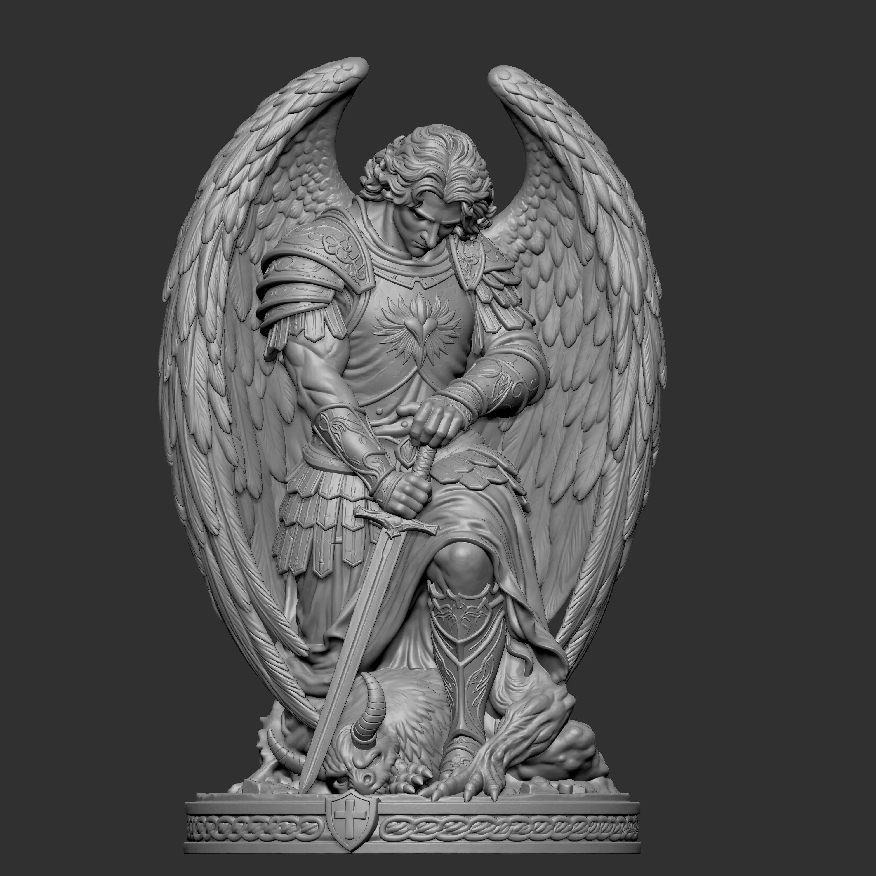 Saint Michael the Archangel 3D print model