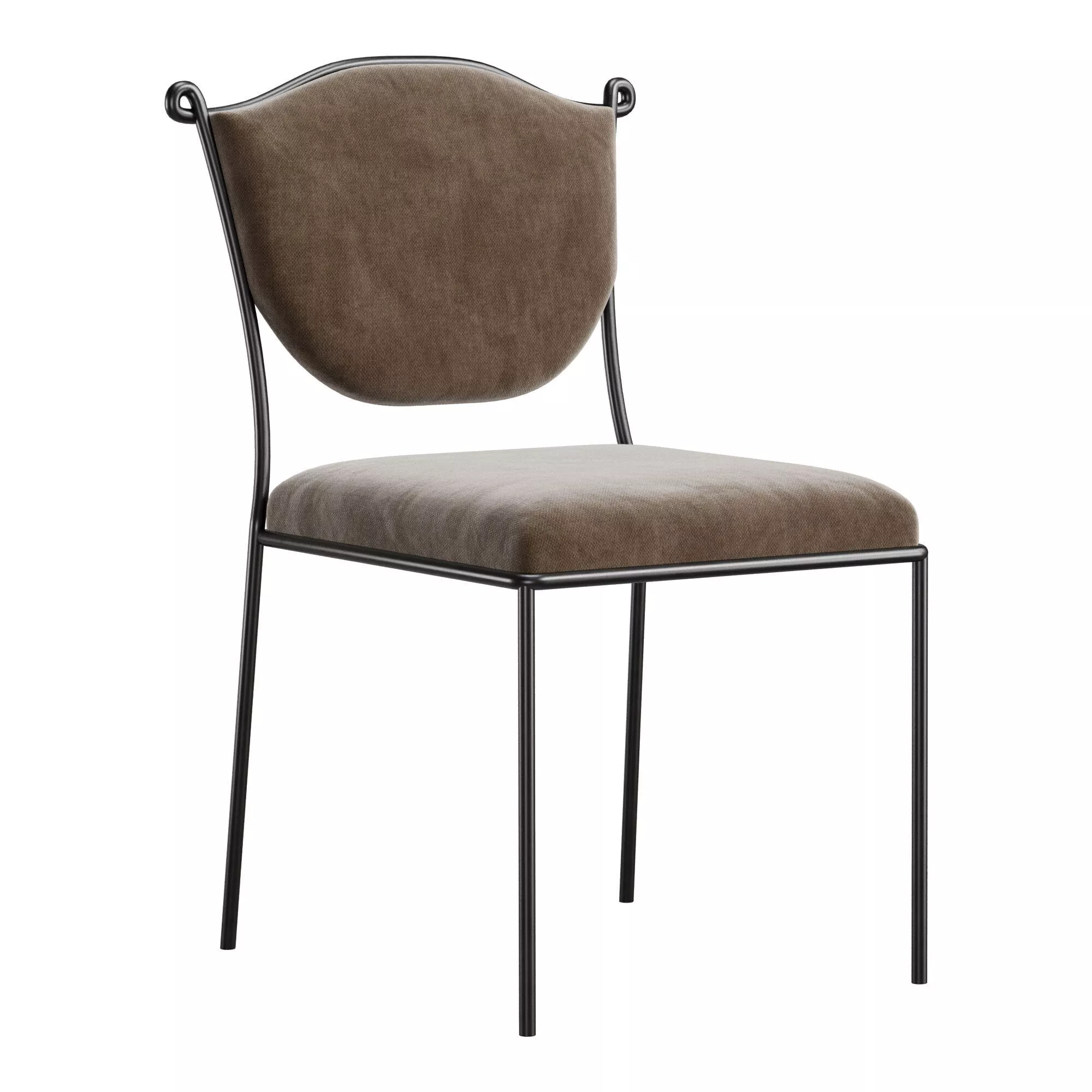Moes Home Ferris Dining Chair Green 3D model