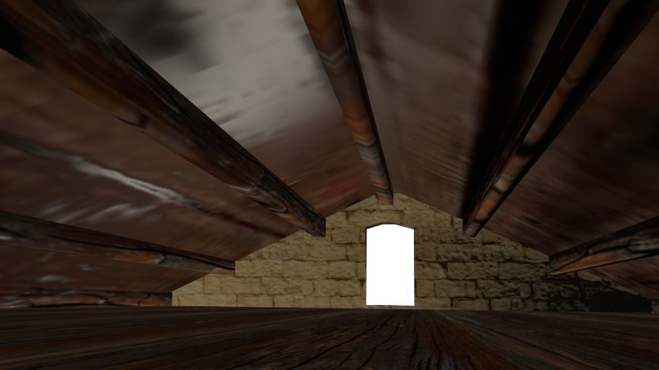 Synagogue reconstruction Low-poly 3D model_6