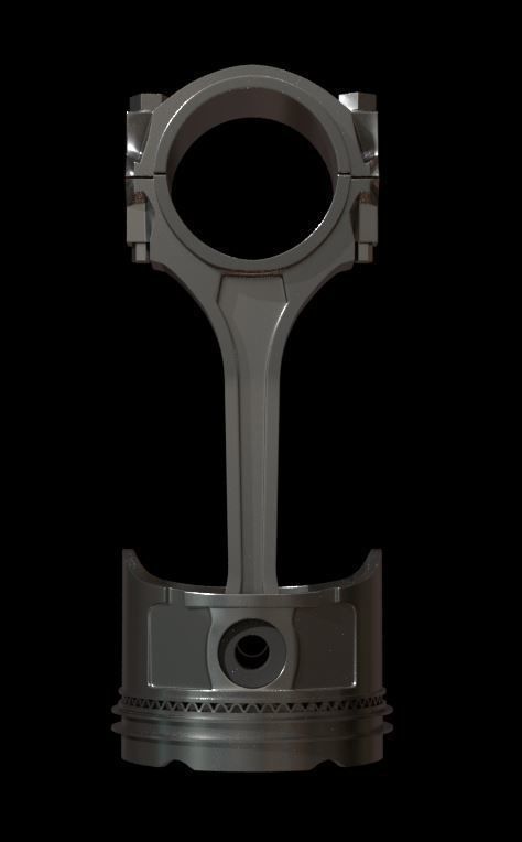 Piston with award 3D model_1