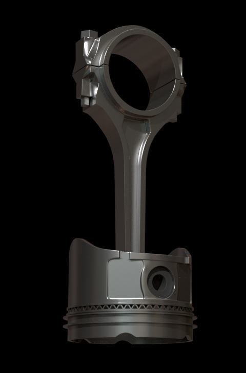 Piston with award 3D model_2