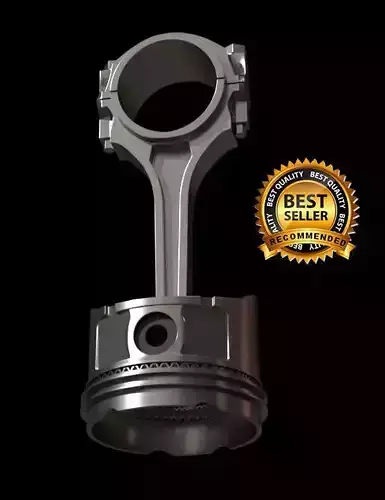 Piston with award 3D model