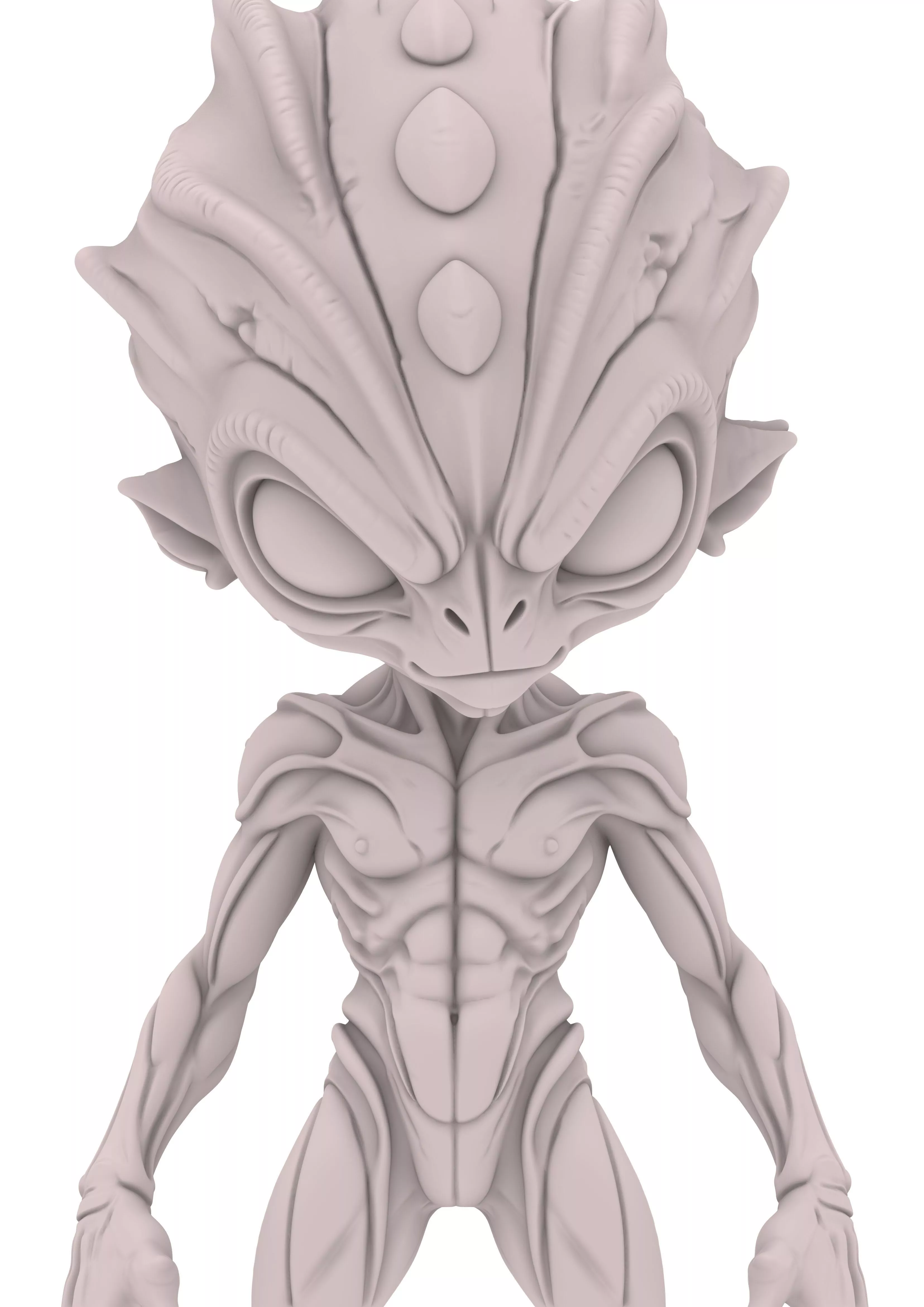 Kreatur Criatura Sci Fi Science Fiction Chibi Monster Alien 3D print model