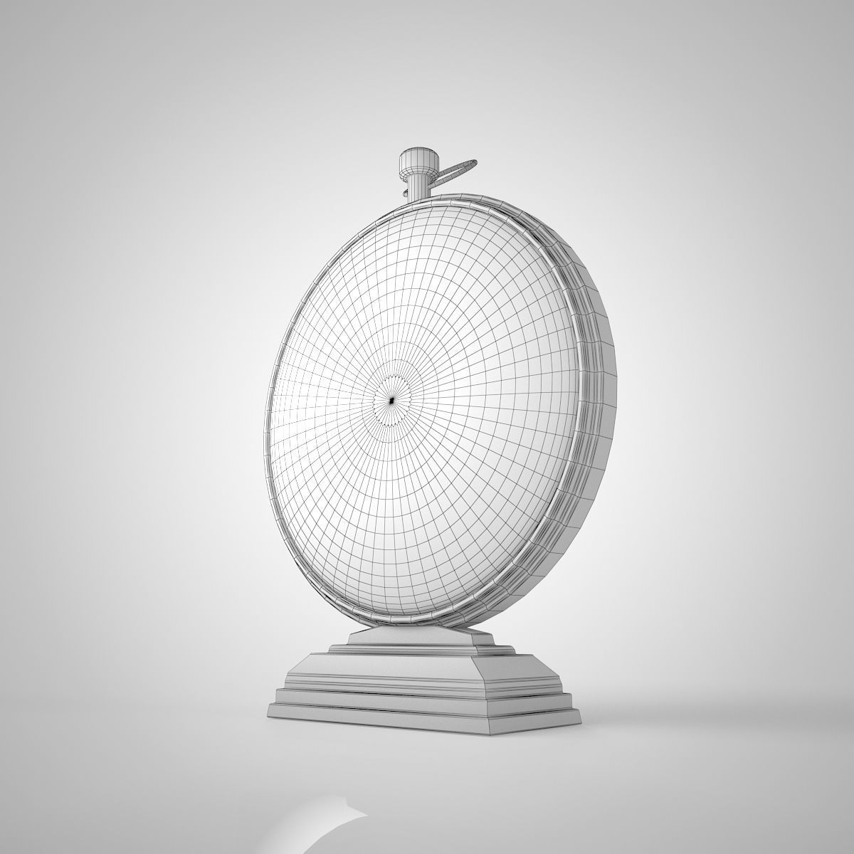 3D Golden Clock Low-poly 3D model_5