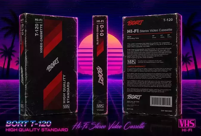 VHS Bort T 120 Hi-Fi 