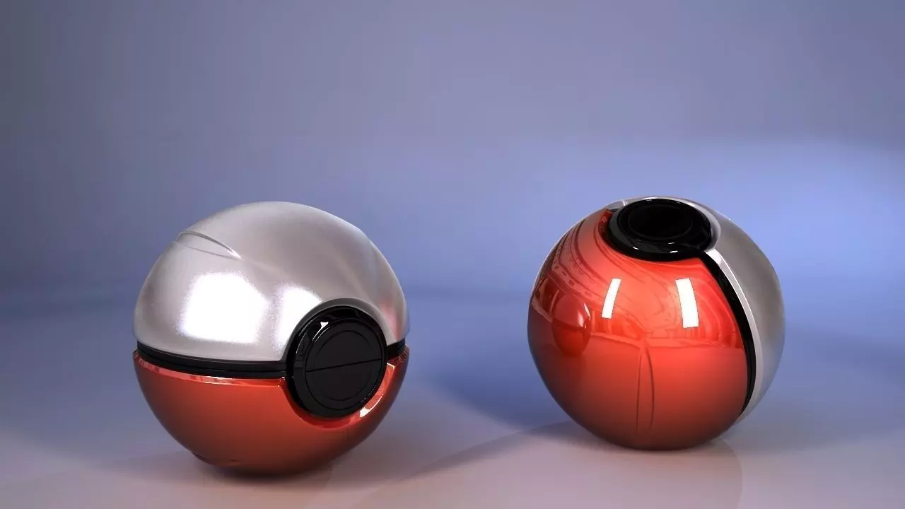 Pokeball two pokemon balls Free 3D print model