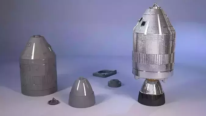 Apollo model spacecraft Free 3D print model