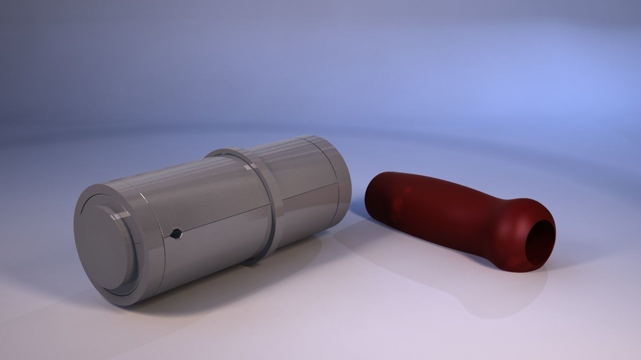 Rubber grip mould Free 3D print model_1