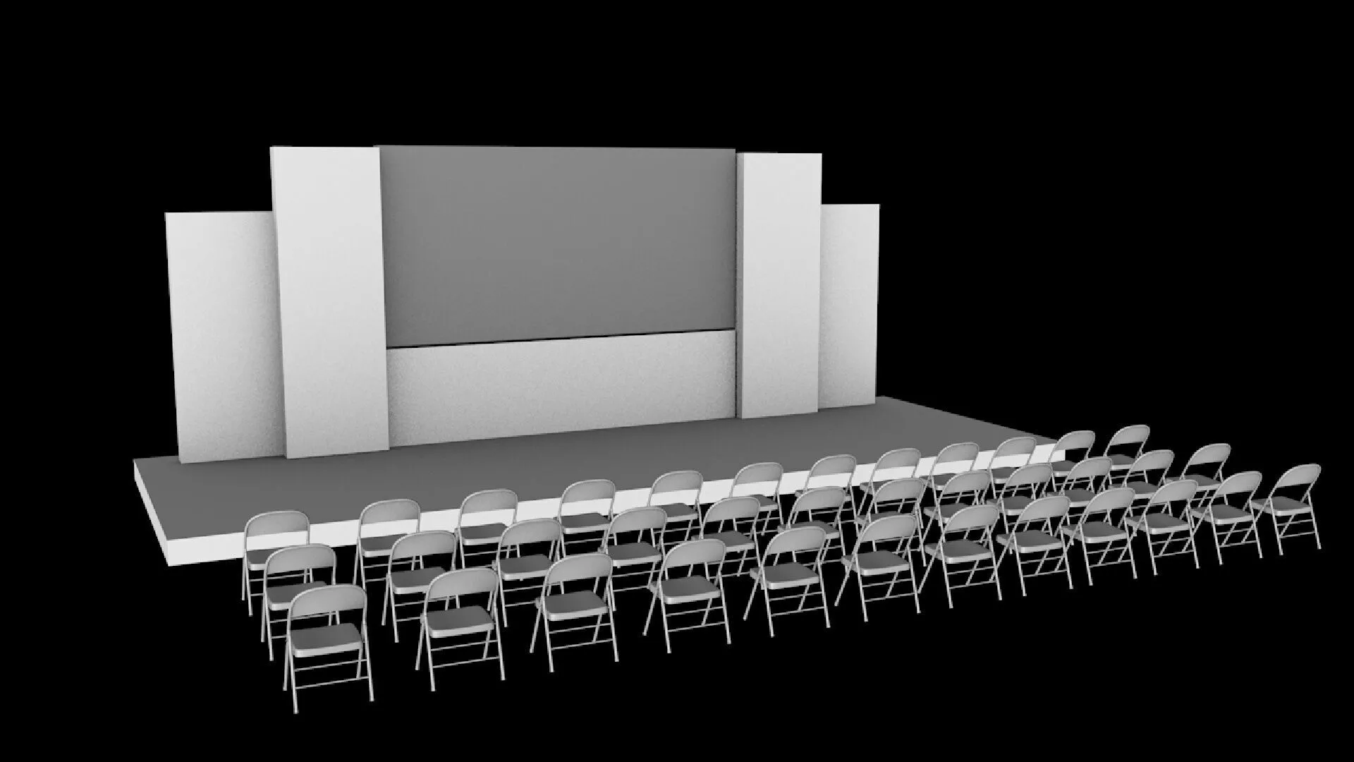 Stage mockup 3D model