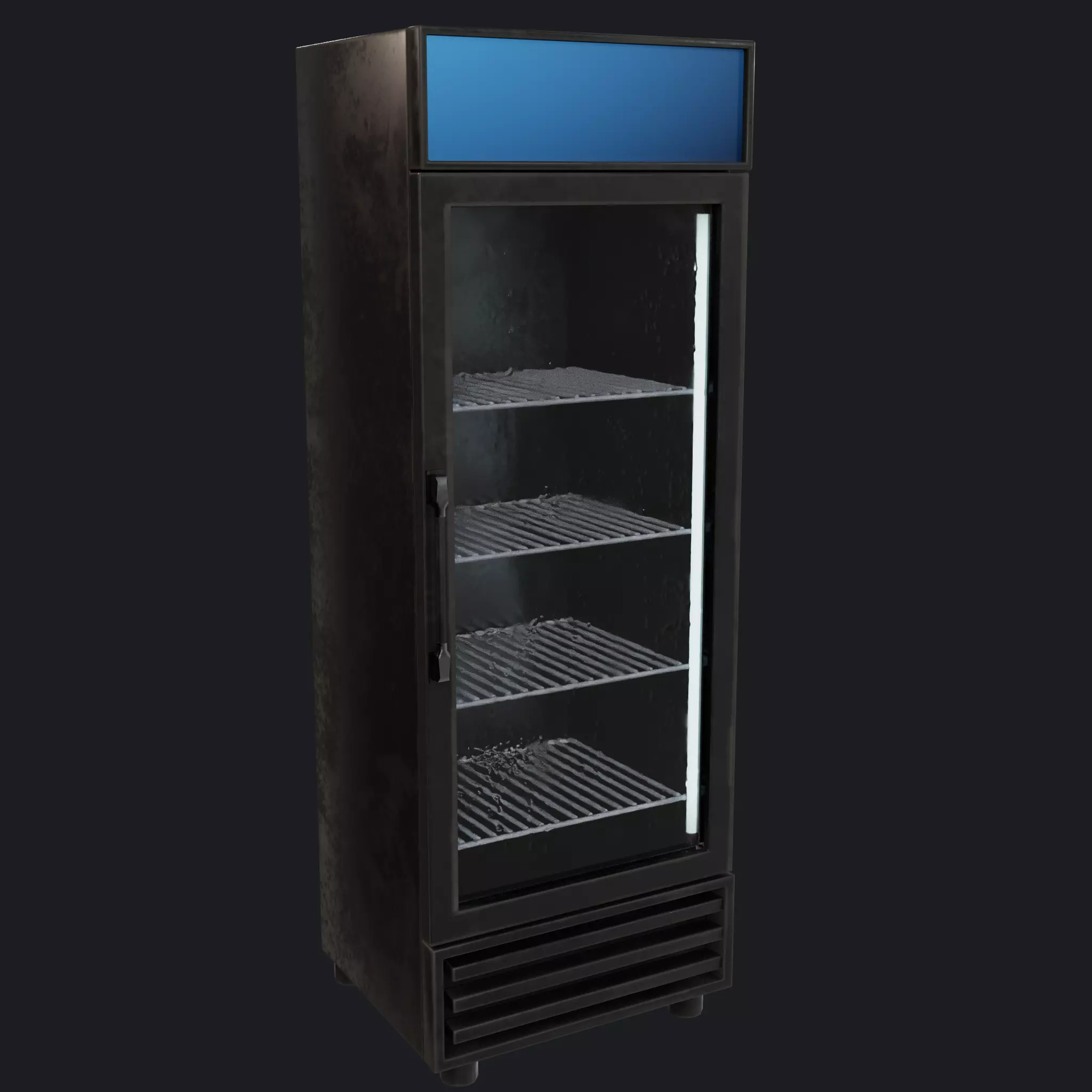 Industrial Refrigerator Bar - Game Ready PBR 3D Model Low-poly 3D model